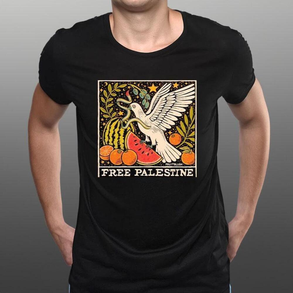 Fruitblush Free Palestine Dove And Fruit Free For Palestine Tshirt